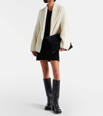 Ribbed-knit wool-blend jacket  | Vince