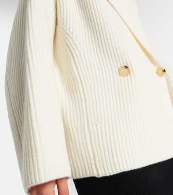 Ribbed-knit wool-blend jacket  | Vince