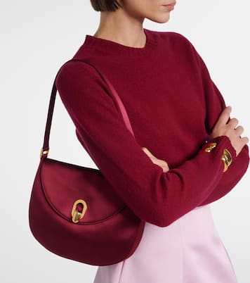 Schultertasche Tondo Small aus Satin | Savette