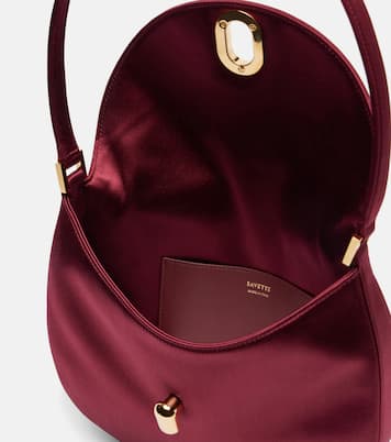 Schultertasche Tondo Small aus Satin | Savette