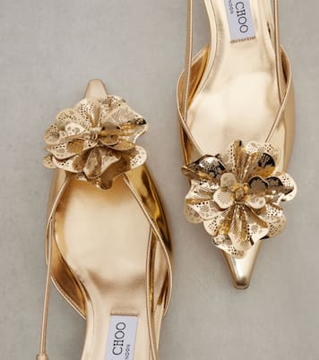 Mimmi 50皮革露跟高跟鞋 | Jimmy Choo