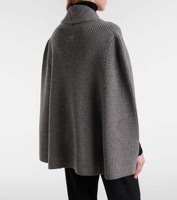 Agenzia double-breasted virgin wool cape | Max Mara