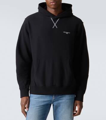 Logo cotton jersey hoodie | Givenchy