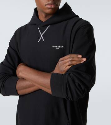 Logo cotton jersey hoodie | Givenchy