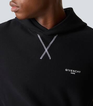 Logo cotton jersey hoodie | Givenchy