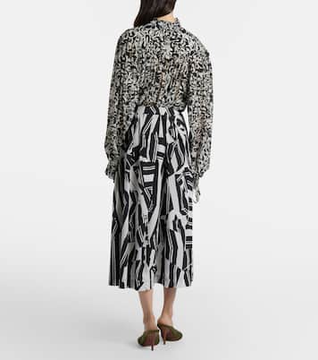 Bedruckter Midirock aus Baumwolle | Dries Van Noten