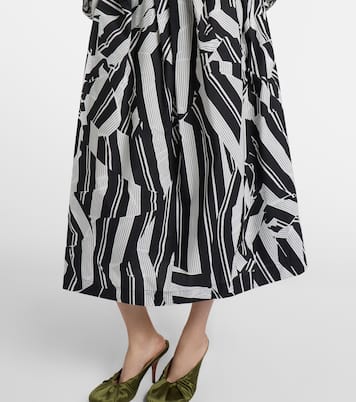 Bedruckter Midirock aus Baumwolle | Dries Van Noten