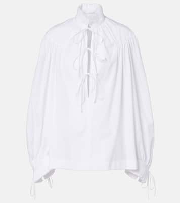 Blusa in cotone con volant | Dries Van Noten