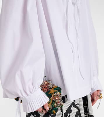 Blusa in cotone con volant | Dries Van Noten