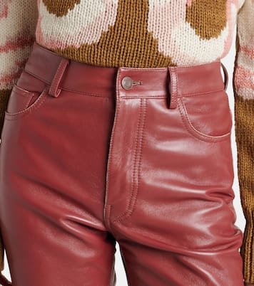 Schlaghose aus Leder | Chloé