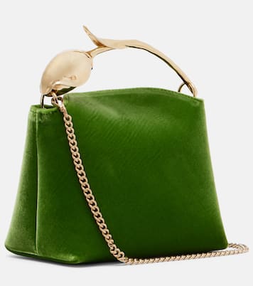 Bloom Mini velvet top-handle bag | Erdem