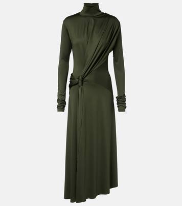 Gathered turtleneck midi dress | Victoria Beckham