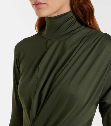 Gathered turtleneck midi dress | Victoria Beckham