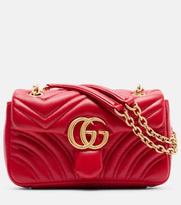 GG Marmont Small leather shoulder bag | Gucci