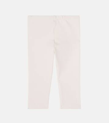 Baby Soenie embroidered cotton-blend leggings | Donsje