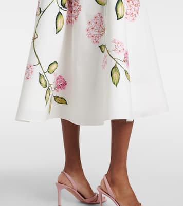 Midirock aus Popeline | Oscar de la Renta