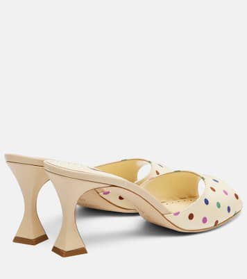 Jadaron polka-dot twill mules | Manolo Blahnik