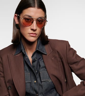 Timeless Reflection aviator sunglasses | Brunello Cucinelli