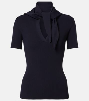 Scarf-detail knitted top | Max Mara