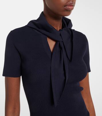 Scarf-detail knitted top | Max Mara