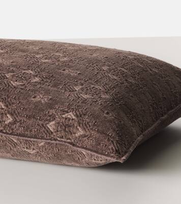 Cotton-blend cushion | Maison de Vacances