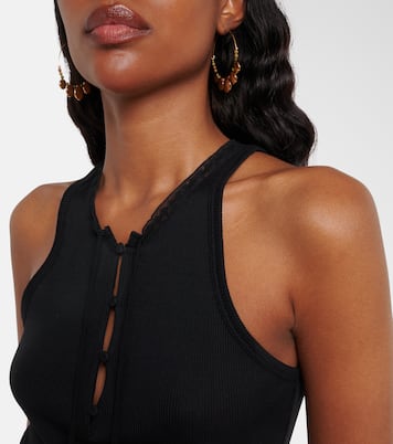 Pure Sleekness ribbed-knit cotton tank top | Dorothee Schumacher