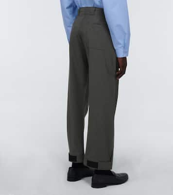 Pantalon ample en laine | Prada