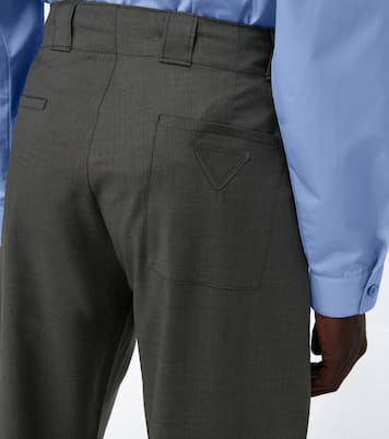 Pantalon ample en laine | Prada