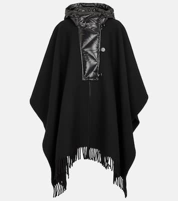 Virgin wool and nylon cape | Moncler