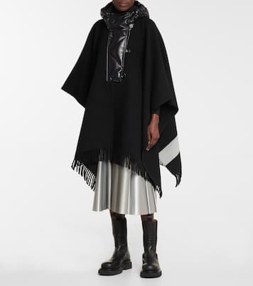 Virgin wool and nylon cape | Moncler