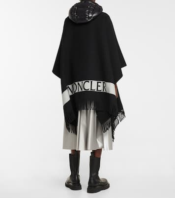 Virgin wool and nylon cape | Moncler