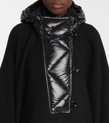 Virgin wool and nylon cape | Moncler
