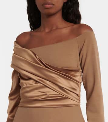 Robe à encolure bardot | Fendi