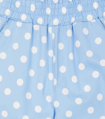 Polka-dot cotton-blend pants | Monnalisa