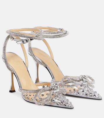Double Bow embellished PVC pumps | Mach & Mach