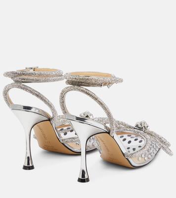 Double Bow embellished PVC pumps | Mach & Mach