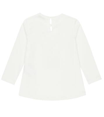 Printed cotton jersey top | Monnalisa