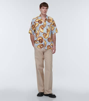Camicia bowling in cotone con stampa | Nanushka
