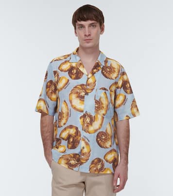 Camicia bowling in cotone con stampa | Nanushka