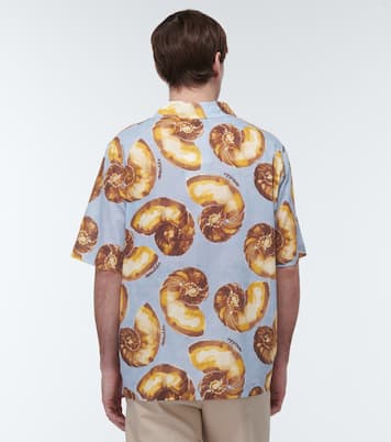 Camicia bowling in cotone con stampa | Nanushka