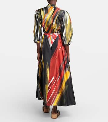 Robe longue Dexter imprimée en soie | Gabriela Hearst
