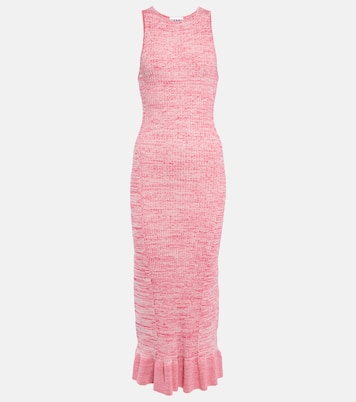 Ribbed-knit midi dress | Ganni