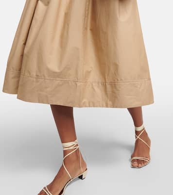 A-line cotton midi skirt | CO