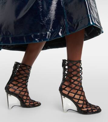 Botines con cuña de piel | Alaïa