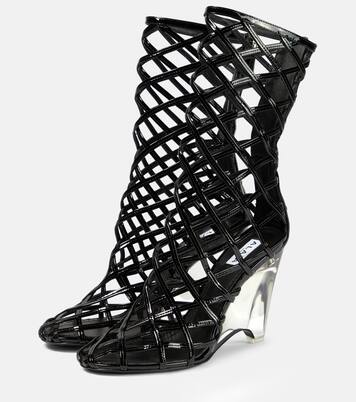 Botines con cuña de piel | Alaïa