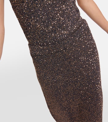 Falda larga Milos de punto metalizado | Altuzarra