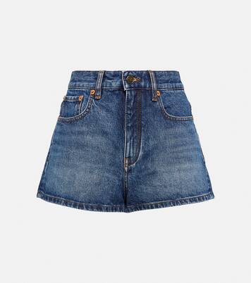High-Rise Jeansshorts | Valentino