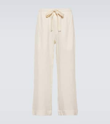 Linen wide-leg pants | Commas