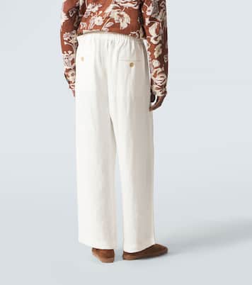Linen wide-leg pants | Commas