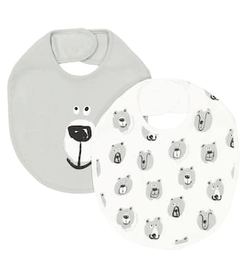 Baby set of two cotton bibs | Stella McCartney Kids